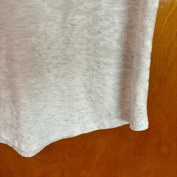 Simply Vera Vera Wang Women’s White Floral Short Sleeve Top PXS - Picture 6 of 13